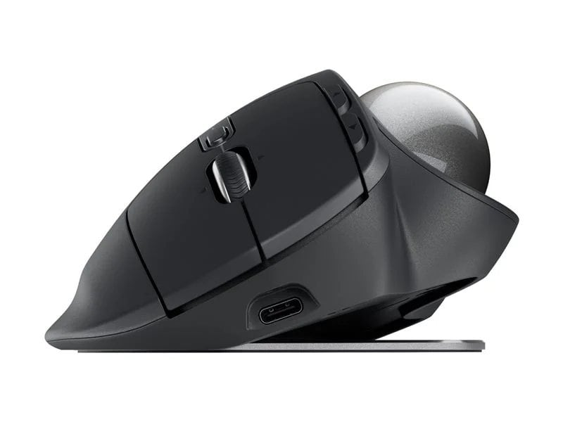 Logitech MX ERGO S Plus Wireless Ergonomic Trackball Mouse