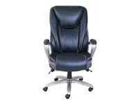 Serta Smart Layers Hensley Leather High-Back Big & Tall Chair, Black