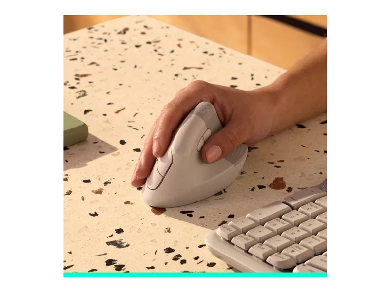 Logitech Lift Vertical Ergonomic Wireless Mouse - Sand | 78818423