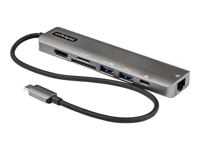 Adaptateur multiport USB-C StarTech - 1C/2A/HDMI/GBE/SD/uSD/100W 