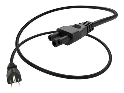 UNC Power Cord 5/15P to C5, 18AWG, 10amp, 125V, SVT Jacket, Black, 3ft - image 5