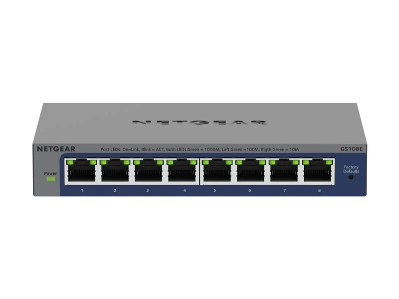 Netgear 8-Port Gigabit Ethernet Easy Smart Managed Switch