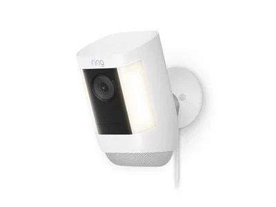 Spotlight Cam Pro, Plug-In with 2K Video and Ring Vision, LED Lights, Dual-Band Wifi, and 3D Motion Detection - White - image 2