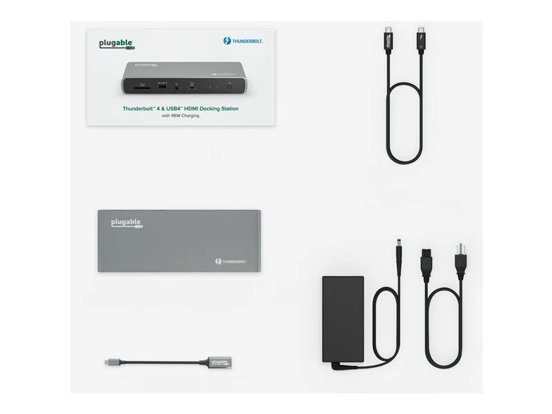 Plugable Thunderbolt 4 & USB4 HDMI Docking Station with 96W Charging