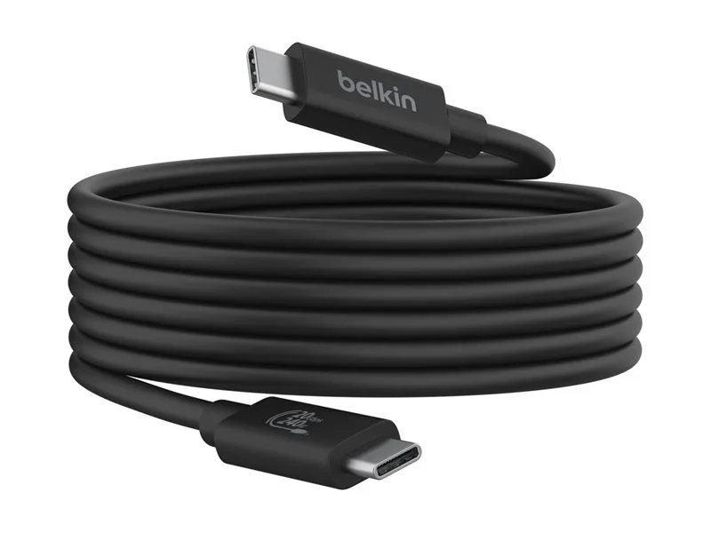 Belkin Connect USB4 Cable, 240W + 20Gbps, 4 ft - Black | 78813515