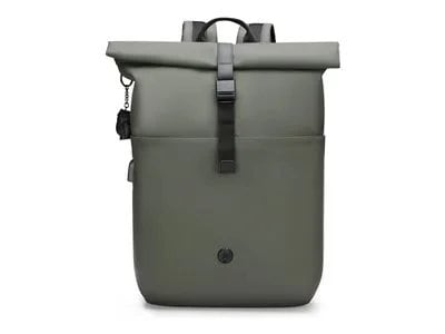 Swissdigital LAMONE Rolltop Backpack for Laptops up to 16 inches - Dark Green