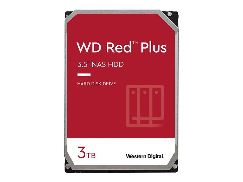 WD Red Plus WD30EFZX - hard drive - 3 TB - SATA 6Gb/s | 78055950