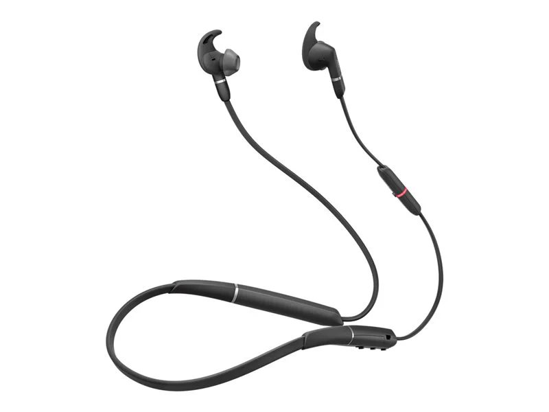 Jabra Evolve 65E Link 370 MS Wireless Earbuds - Black | 78015730