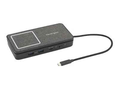 Kensington SD1700P USB-C Dual 4K Portable Mobile Dock with Qi Charging – 100W Power Pass Through, TAA