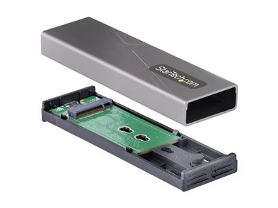 StarTech.com Tool-less USB-C 10Gbps to M.2 SATA or M.2 NVMe SSD Enclosure
