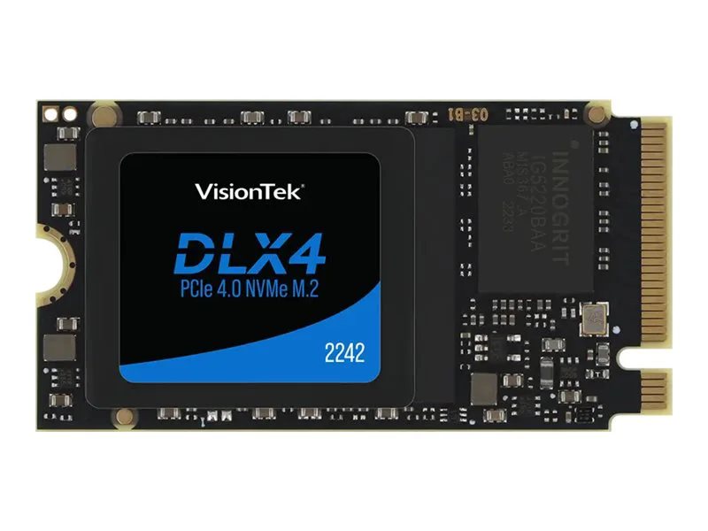 VisionTek 512GB M.2 2242 NVME DLX4 PCIe Gen4 x4 OPAL 2.0 SSD SED