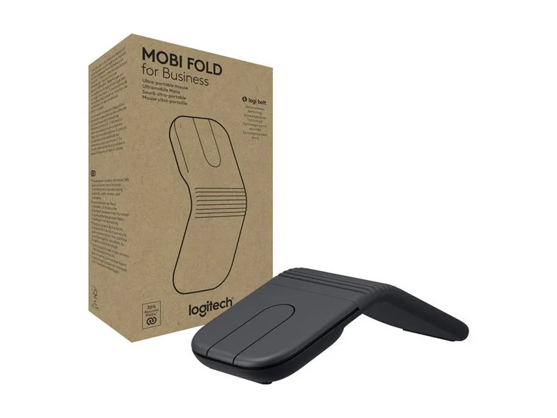 Logitech Mobi Fold Ultra-Portable Wireless Mouse for Business