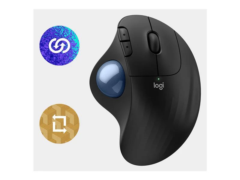 【新品未開封】2台セット Logitech ERGO M575S Logitech ERGO M575S Mouse - Black + Blue Ball | Dell USA