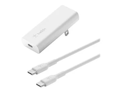 Photos - Charger Belkin 20W USB-C PD GaN Wall  + USB-C Cable - White 78206111 