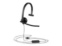 Logitech H570e Wired USB Mono Headset with Noise-Cancelling Microphone - Black