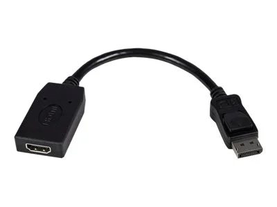 StarTech.com DisplayPort to HDMI Adapter - DP to HDMI Adapter/Video Converter - 1080p - VESA Certified - DP to HDMI Monitor/Display/Projector Adapter Dongle - Passive - Latching DP Connector