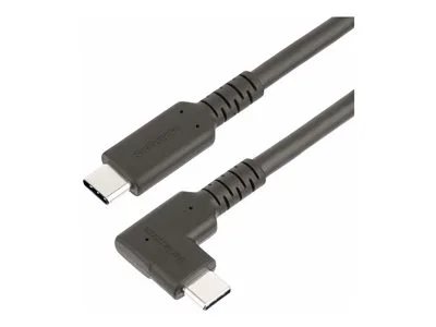 StarTech.com 6ft (2m) Rugged Right Angle USB-C Cable, USB 3.2 Gen 1 (5 Gbps), Full-Featured USB C to C Data transfer Cable, 4K 60Hz DP Alt Mode, 100W Power Delivery - 90 Degree USB Type-C Cable
