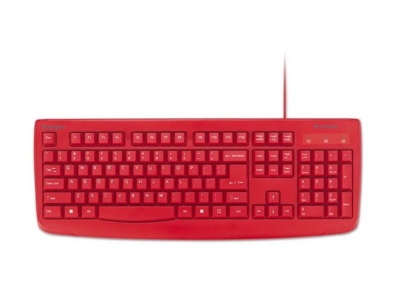 Kensington Pro Fit Wired Washable Keyboard - Red | 78815218