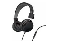 JLab Neon Wired On-Ear Headphones with Mic - Black