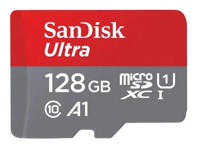 Photos - Memory Card SanDisk 128GB Ultra UHS-I microSDXC  with SD Adapter 78611461 