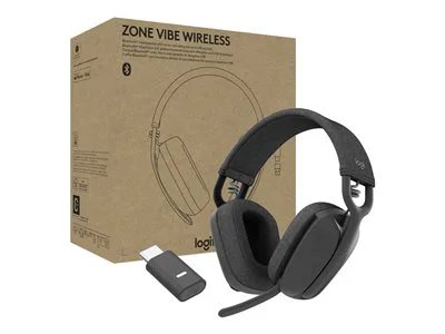 Logitech Zone Vibe Wireless Headset, Teams Version - Graphite
