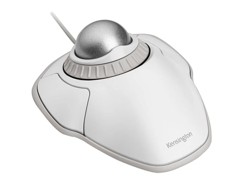 Kensington Orbit® Trackball Mouse with Scroll Ring - White