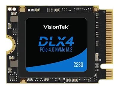 

VisionTek 512GB M.2 2230 NVMe DLX4 PCIe Gen4 x4 OPAL 2.0 SSD SED