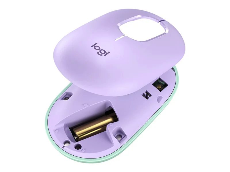 Logitech POP Wireless Mouse with Customizable Emojis - Lavender