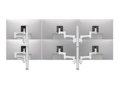 Atdec Six Monitor Desk Mount - White - image 2