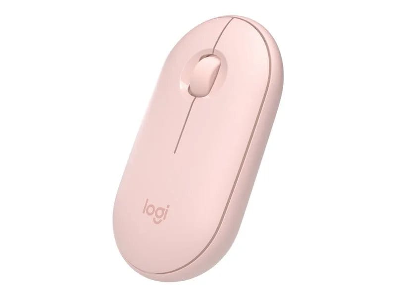 Logitech Pebble, mouse wireless con Bluetooth o ricevitore da 2,4 GHz, mouse  per computer con clic silenzioso per laptop, notebook, iPad, PC e Mac