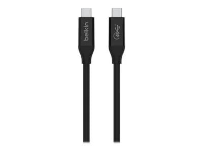 Belkin - USB 4 2.6’ USB-C to USB-C Cable with 100W Power Delivery - Black - image 3