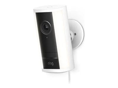 Ring - Spotlight Cam Pro (2nd Gen), Plug In, Retinal 4K for ultra-clear video, 10x Enhanced Zoom, 2 LED Spotlights - White - image 2