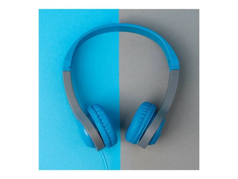 JLab JBuddies Folding Gen 2 Kids Wired Headphones - Blue/Gray