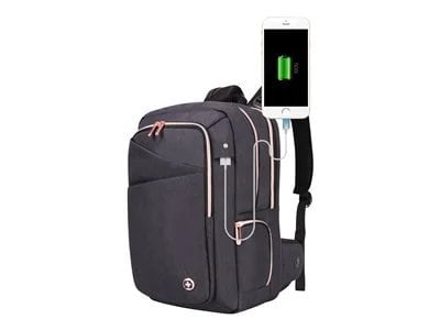 

Swissdigital Katy Rose Massaging Backpack for up to 15.6" Laptops - Black