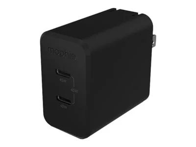 

ZAGG mophie Speedport 45W GaN USB-C Dual-Port Wall Charger - Black