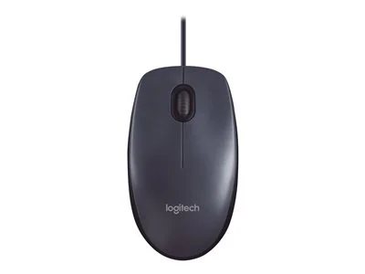 Logitech M100 USB Wired Mouse - Black