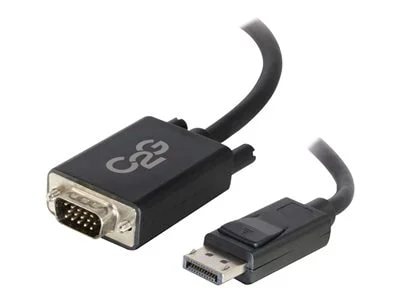 Photos - Cable (video, audio, USB) C2G 6ft  DisplayPort™ Male to VGA Male Active Adapter Cable - Black (1.8m)