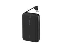 Belkin BoostCharge Power Bank 10K with Integrated Cable - Black