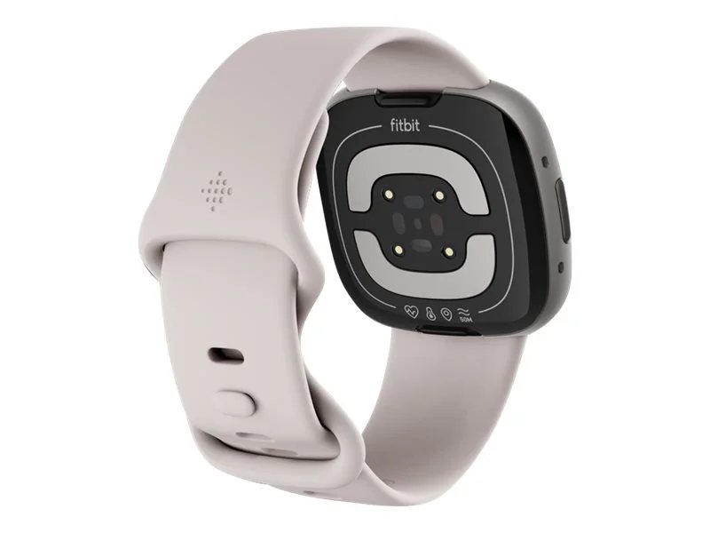Fitbit Sense 2 Advanced Health Smartwatch - Lunar White/Platinum 