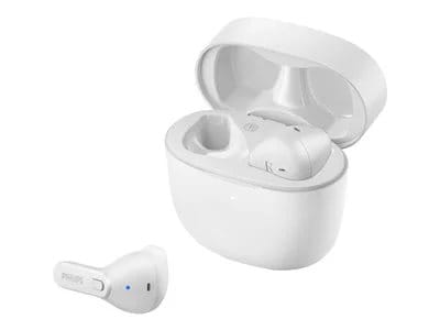 

Philips T2236 True Wireless Headphones with IPX4 Water Resistance, Super-Small USB-C Charging case, Integrated Controls & Microphone, Up to 18 Hours Playtime - White