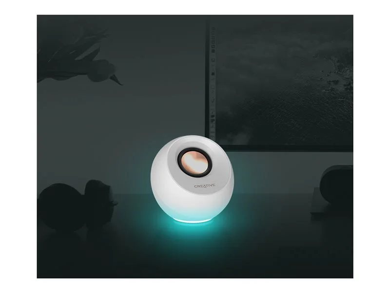 Creative Labs Pebble Pro 2.0 Bluetooth Desktop Speakers - White
