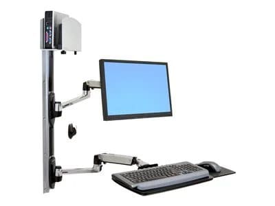 Photos - Keyboard Ergotron LX Wall Mount System - mounting kit - for LCD display /  / mouse / CPU 78001443 