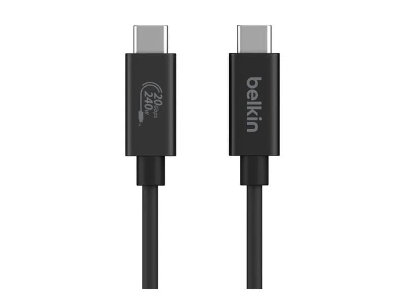 Belkin Connect USB4 Cable, 240W + 20Gbps, 4 ft - Black | 78813515