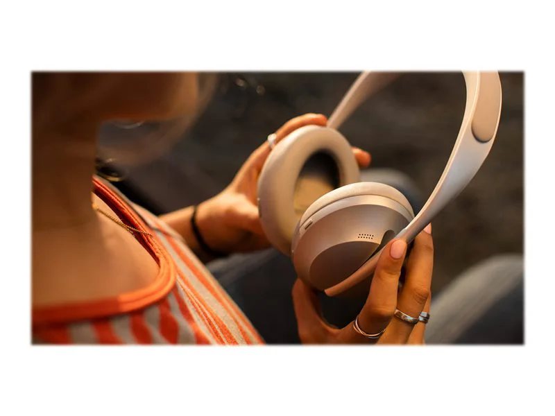 Bose Noise Cancelling Headphones 700 with mic - Luxe Silver