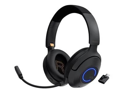 Image of Creative Labs Zen Hybrid Pro Classic Wireless Over-ear Headphones with Bluetooth LE Audio, BT-L3 Bluetooth LE Audio Transmitter and Boom Mic