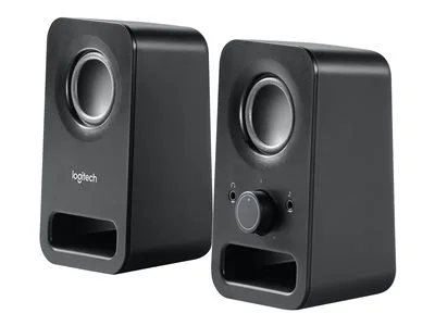 Logitech Z150 Clear Stereo Sound Speakers - Midnight Black