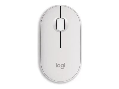 Logitech M350s Pebble Mouse 2 Slim Bluetooth Wireless Mouse - Tonal White