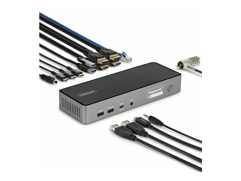 分配器・切替器 MEPATEM USB Rainbow Docking Station 7led StarTech.com Triple-Monitor USB-C Docking Station with 140W Laptop