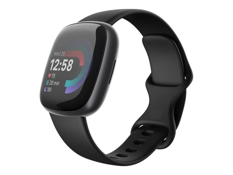 Fitbit Versa 4 Fitness Smartwatch - Black Graphite | Lenovo US