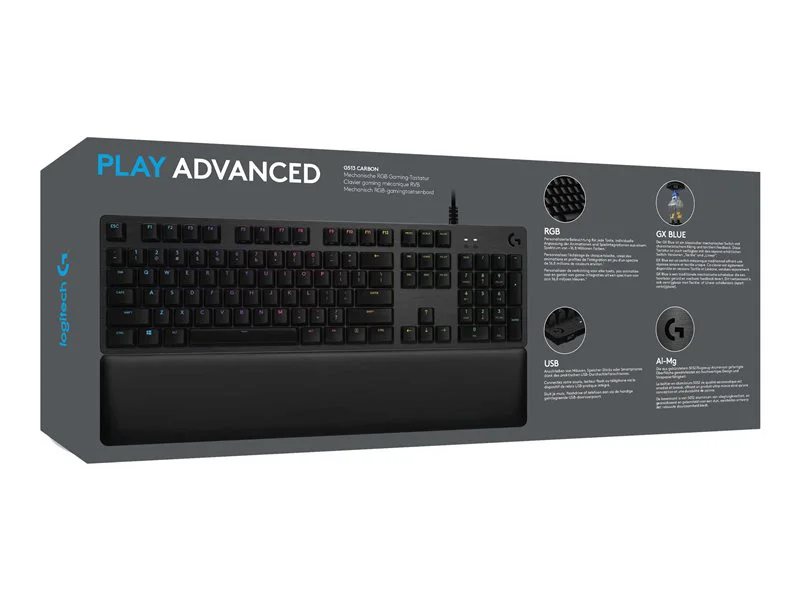 Logitech G513 CARBON LIGHTSYNC RGB Mechanical Gaming Keyboard, GX